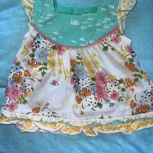 Matilda Jane Floral Kids Blouse with Ruffles